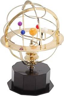 Grand Orrery Model of The Solar System Metal Solar System Model Decoration for Teenagers Educational Tabletop Toy Office Study Classroom Decoration Iron Electroplating Process