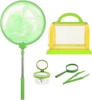 Bug Catching Kit with Magnifying Glass and Grabber Outdoor Adventure for Boys and Safe Insect Observation Cage for Camping and Picnics