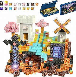 Magnetic Blocks 150PCS Magnetic Building Cubes – STEM Magnet Blocks Stacking Tiles for Kids, Educational Construction Set Montessori Sensory Games Toy, Toddler Building Toys Gifts Boys & Girls Ages 3+