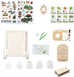 Kids Adventure Kit, Plant Microscope Educational Gear, Portable Outdoor, Learning Tools, Educational Toys with Hands On Activities, Science Exploration Set for Teen Students