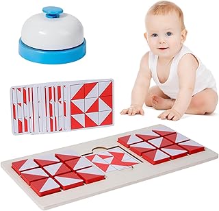 Wooden Puzzle Toy – Brain Teasers, Tangram Jigsaw Set, Colorful 3D Blocks Game, Durable Wooden Construction, Fun Educational Design | Great for 2+ Years Old Kids, Developing