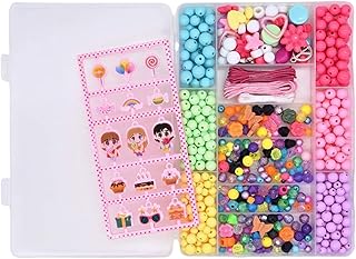 Friendship Bracelet Beads Kit, Handcraft Arts Crafts Supplies & DIY Beads Set Design, Skill Development Feature, Bead Kit for Son Daughter with Kid Boys Girls Activity Crafting Use