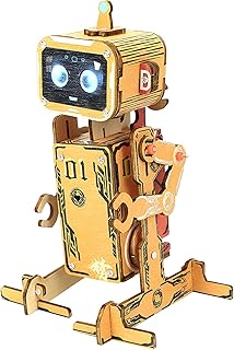 Robot Building Kit, Wooden Engineering Educational Toys, Science Robotics Construction Set, Hands-On Learning STEM Activity For Kids Teens Enthusiasts, Perfect For Home School Classroom Children’s Day