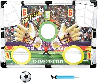 Adjustable Soccer Goals - Kids Training Set, 3 Height with Portable Design, Football Practice with Easy Assembly, Sports Equipment Outdoor Use, Youth Net for Backyard Games