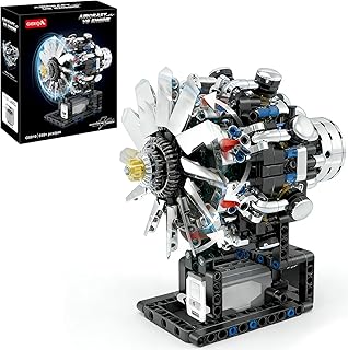 V8 Engine Model Building Kit with App Control & Motor - 558 PCS Visible Mechanical Engineering Set with LED Lights - Creative STEM Project & Office Decor Gift for Adults, Teens and Car Lovers