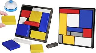 Logic Puzzle Brain Teaser Game – 13.5x13.5cm Intelligence Training Toy, Cognitive Skill Builder, Logical Thinking Challenge Set | Kids Teens Adults Learning | Home School Office Travel Uses
