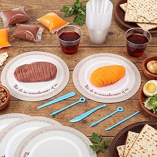 Foilswirl 24 Sets Last Supper Craft DIY Kits Religious Easter Crafts Make Your Own Last Supper Air Dry Clay Crafts Set First Communion Bible Activity for Christian Holy Week Sunday School Church Party