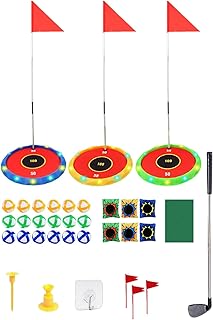 Kids Golf Set - Swing Training Game, Family Fun Golf Putting Set with Practice Clubs, Adjustable Kids Golfer Play Equipment, Indoor Outdoor Sports Toy for Children Over 3 Years Old