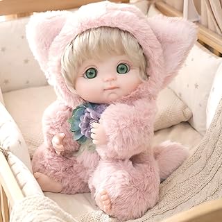 Reborn Doll,Handcrafted 10Inch Realistic Reborn Baby Doll for Emotional Nurturing. Collectible Gift for Girls,Doll Collectors (Pink)