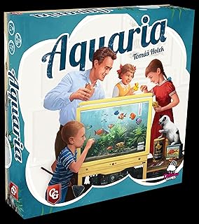 Capstone Games Aquaria - an Aquarium Building Strategy Board Game, 1-4 Players, 90-120 Minute Playtime
