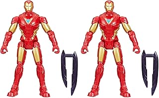 Marvel Avengers VenomVersus Epic World of Action Anti-Venom Iron Man Figure & Accessory, 4-Inch (10 cm) Super Hero Toys for Kids Ages 4+ (Pack of 2)