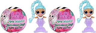 LOL Surprise Mermaids Makeover Magic Baby Sisters with Color-Changing Mermaid Tails and Shell-Inspired Display Ball, Collectible Dolls, Kids Ages 4+ (Pack of 2)