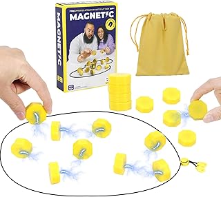 Magnetic Chess Game 20 Pc N52 Magnet Set Board Games for Kids 8-12 Strategy Fidget Toys Adults Travel Essentials with Storage Bag for Family Party Camping