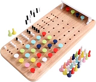 Wooden Board Games - 2-Player Puzzle Educational Toys, Kids Logical Battle Tabletop Game, Family Bonding Activity Codebreaking Strategy Set | for Teens Family Preschool Playroom Classroom Car Travel