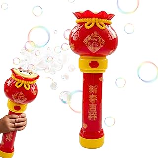 Bubble Machine for Parties,2026 New Year Wand with Music & Light - 1000 Per Minute Bubble Maker Machine - for Child Kid Outdoor Outside Backyard Bath Play Party
