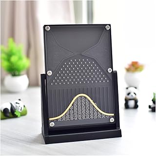 Galton Board Desk Toy Probability and Statistics Learning Kit for Physical School Laboratory Teaching(Black)