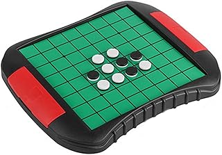 Board Games Magnetic Flip Chesses Folding Portable Board Game with Secure Magnets for Family Trips Strategy Toy for 2 Players Chess Sets(20 * 16.7 * 2.2cm)