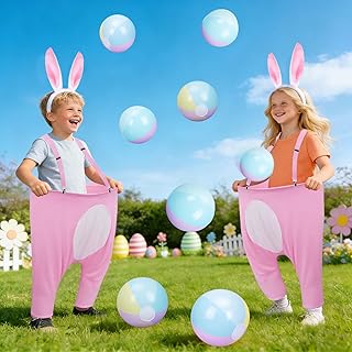 Easter Games for Kids–Funny Active Bunny Pants Tossing Game, Outdoor Easter Party Game, Perfect Yard & Classroom Group Game, Ages 4–8