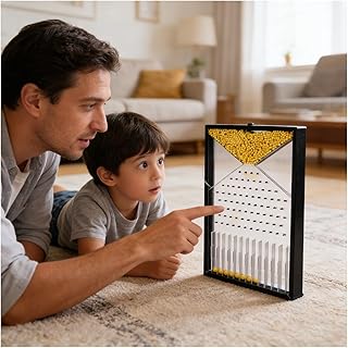 Galton Board Desk Toy with Beads Normal Distribution Teaching Tool for Probability Education Financial Model