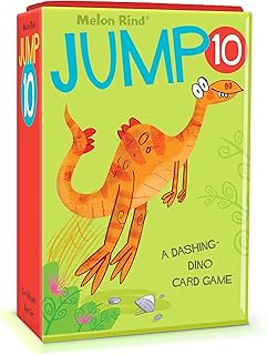 Melon Rind Jump 10, Math Game for Kids Learning Multiples of 10, Lively, Fun Card Game, Quick Activity for Boosting Math Confidence, Screenless Fun, Ages 6+