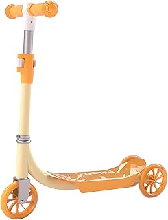 3 Wheel Scooter for Kids Ages 3-6, Adjustable Height Kick Scooter with LED Light-Up Wheels & Anti-Slip Deck - Durable Metal Construction, Outdoor Toy Gift (Child Safety Certified)