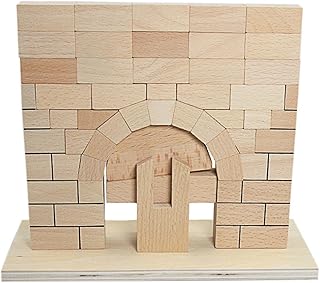 Montessori Wooden Roman Arch Bridge Blocks - Hardwood Building Set for Early Childhood Development (Ages 3+),Small