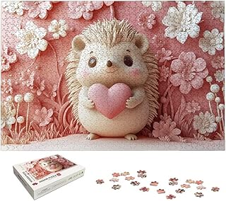 Animal Puzzle 2000 Pieces, Hedgehog Puzzles for Adults 2000 Pieces, Wooden Puzzle for Adults, Jigsaw Puzzles with Exquisite Packaging Box, Challenging Game for Families, Gifts for Women/Men, -6833