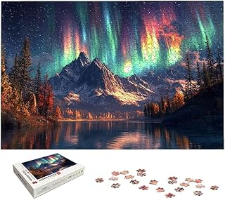Aurora Puzzle 2000 Pieces, Landscape Puzzles for Adults 2000 Pieces, Wooden Puzzle for Adults, Jigsaw Puzzles with Exquisite Packaging Box, Challenging Game for Families, Gifts for Women/Men, -6789
