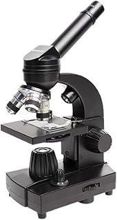 Digital Microscope Microscope Kit for Adults Kids Monocular Compound Microscopes Up and Down Dual LED Lights, for School Lab