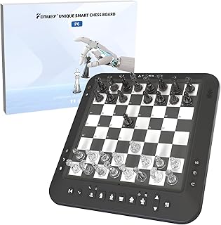 Electronic Chess Set, Computer Chess Game, Smart Chess Board, Chess Set Board Game, Electronic Chess Game, LEDs, Built-in Battery, Great Partner for Play and Practice.