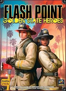 Flash Point: Golden State Heroes by Indie Boards & Cards | Cooperative Firefighting Strategy Board Game | Standalone Ignition System Expansion, Team-Based Rescue Gameplay | 1–6 Players | Ages 14+