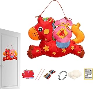 Sewing Kit - Portable Horse Theme Craft | Travel Sewing Kit | for Children Boy Daily Entertainment Birthday New Year Holiday Indoor
