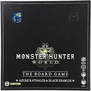 Steamforged Games, Monster Hunter World The Board Game: Azure Rathalos & Black Diablos Miniatures Set