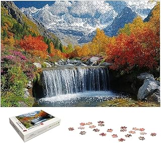 Puzzles for Adults 1500 Pieces, Landscape Wooden Puzzles for Adults, Fall Puzzle with Exquisite Packaging Box, Impossible Challenging Puzzle for Family/Friends, Home Decor, Gifts for Women, -6984