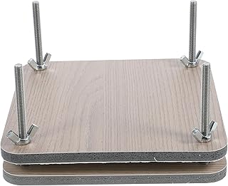 Vaguelly Mini Wooden Flower Press Kit 15x15cm for DIY Plant Specimen, Leaf Pressing and Dried Flower Craft Supplies for Arts Crafts Enthusiasts