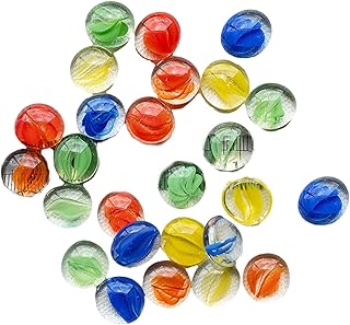 1KG Small Glass Bead Flat Back Marble Beads Set for Home Garden Decoration and Vase Craft Project Supply Glass Beads