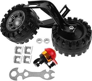 UPKOCH Bike Training Wheels 12 Inch Set with Black Steel Frame, Auxiliary Stabilizer Wheels for Boys and Bicycle Balance Support, Universal Fit for Bikes