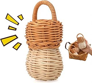 Kids Rattle Toys, Rattan Handbell Set, Natural Safe Hand Rattles with Lightweight Build, Durable Sensory Developmental Game for Playtime, Practical Accessory for Home Crib Easter