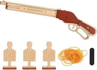 3D Wood Puzzle, Vintage Wooden M1887 Scattergun DIY Assembly Model Kit, Desk Decor & Collector Display Gift for Adult Youth (70+PCS)