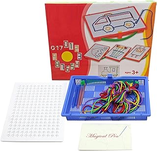 Craft Art Board String Kit | Educational Thread Board String Art Kit | Sewing Project Kits Kids' Drawing Kits for Birthday Christmas Halloween Easter